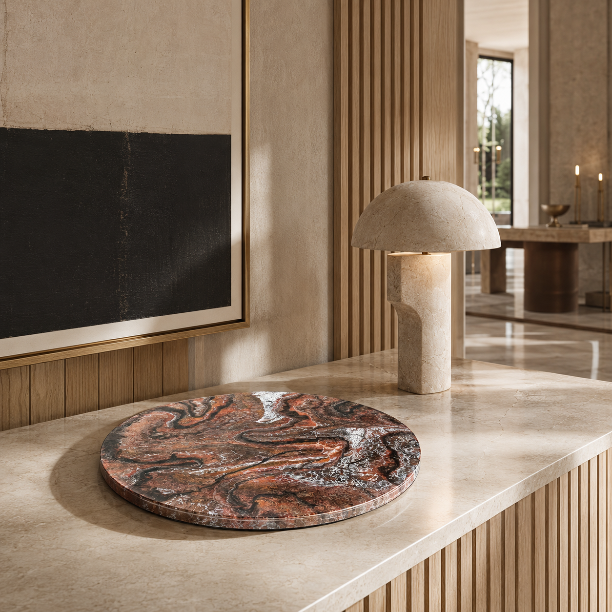 Black, Bronze and Copper Lazy Susan geode design epoxy resin, 5 sizes