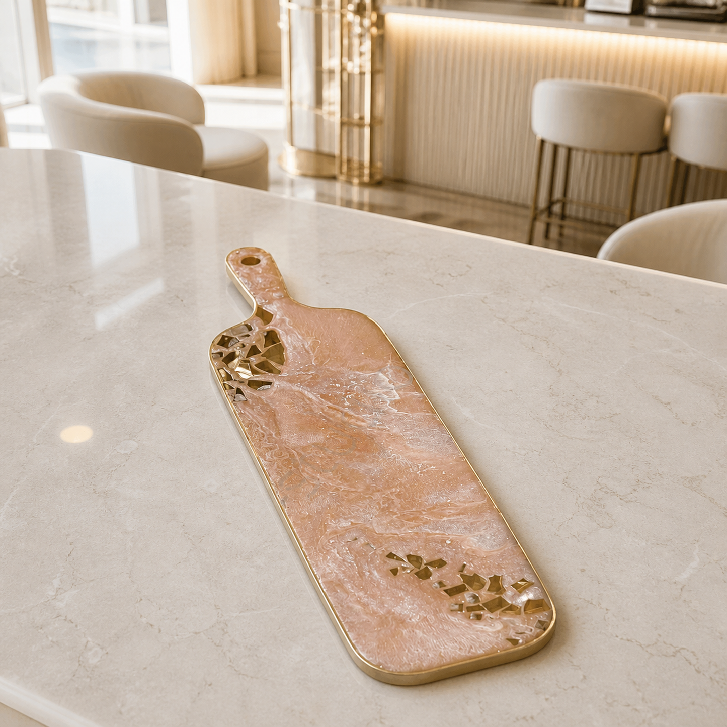 Cream Cheese board, 3 sizes handmade epoxy resin geode design