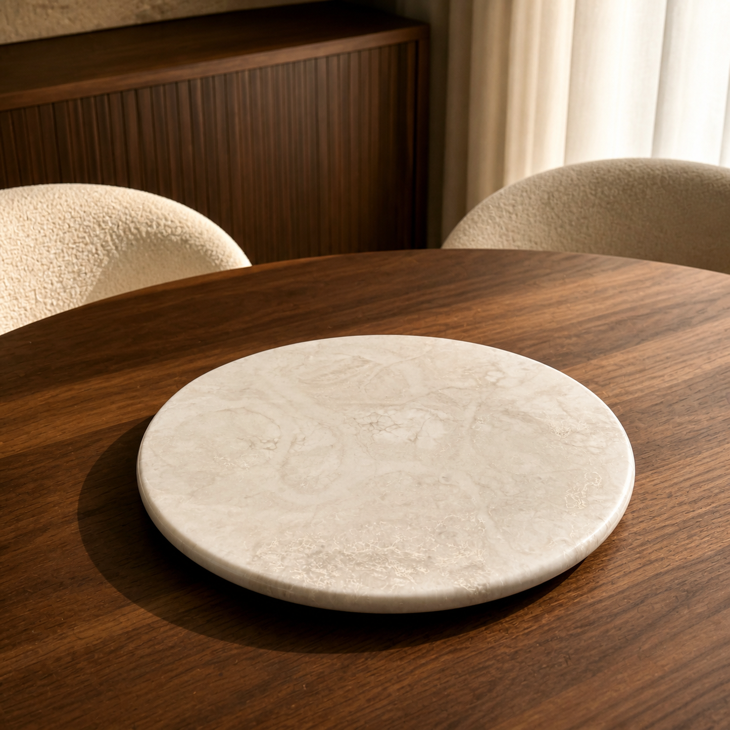 White Lazy Susan geode design epoxy resin, 5 sizes