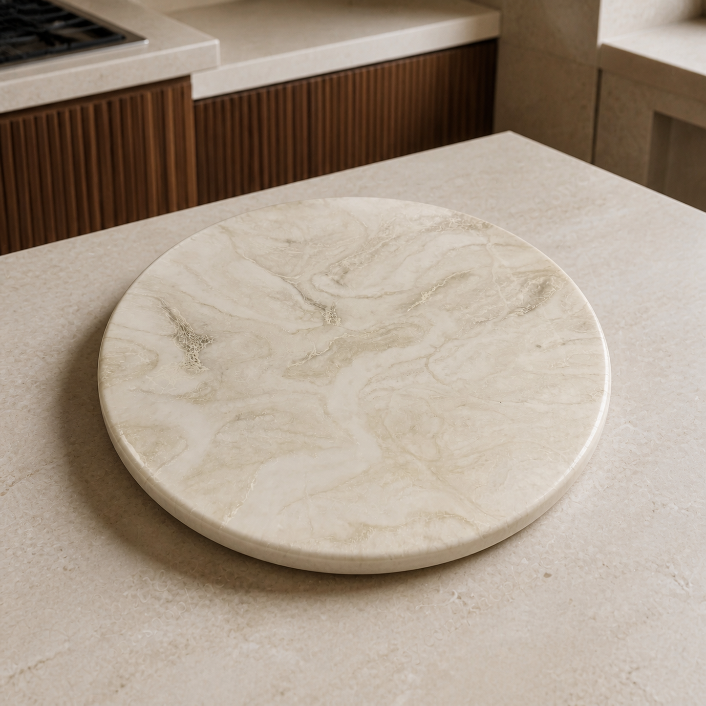 White Lazy Susan geode design epoxy resin, 5 sizes