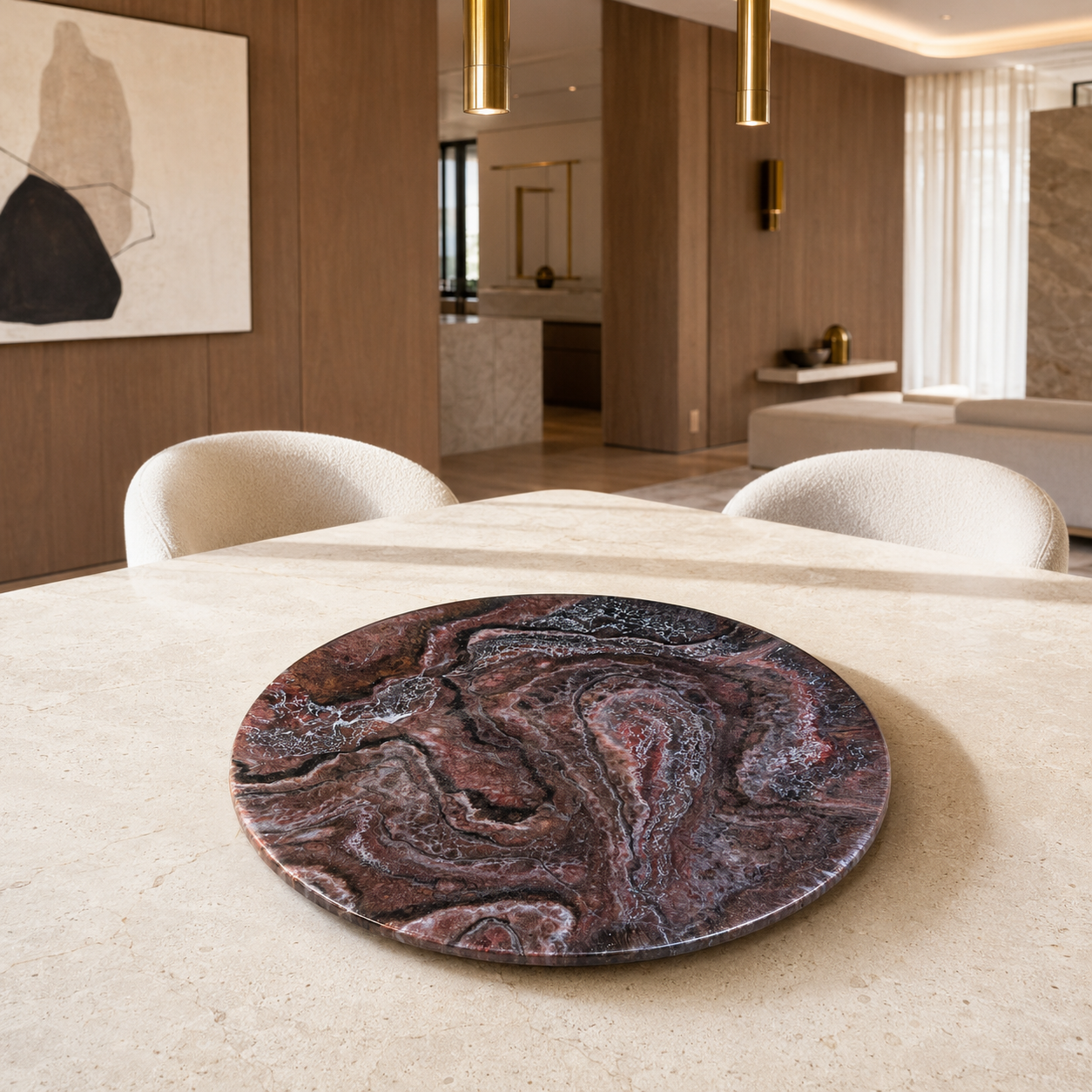 Black, Bronze and Copper Lazy Susan geode design epoxy resin, 5 sizes