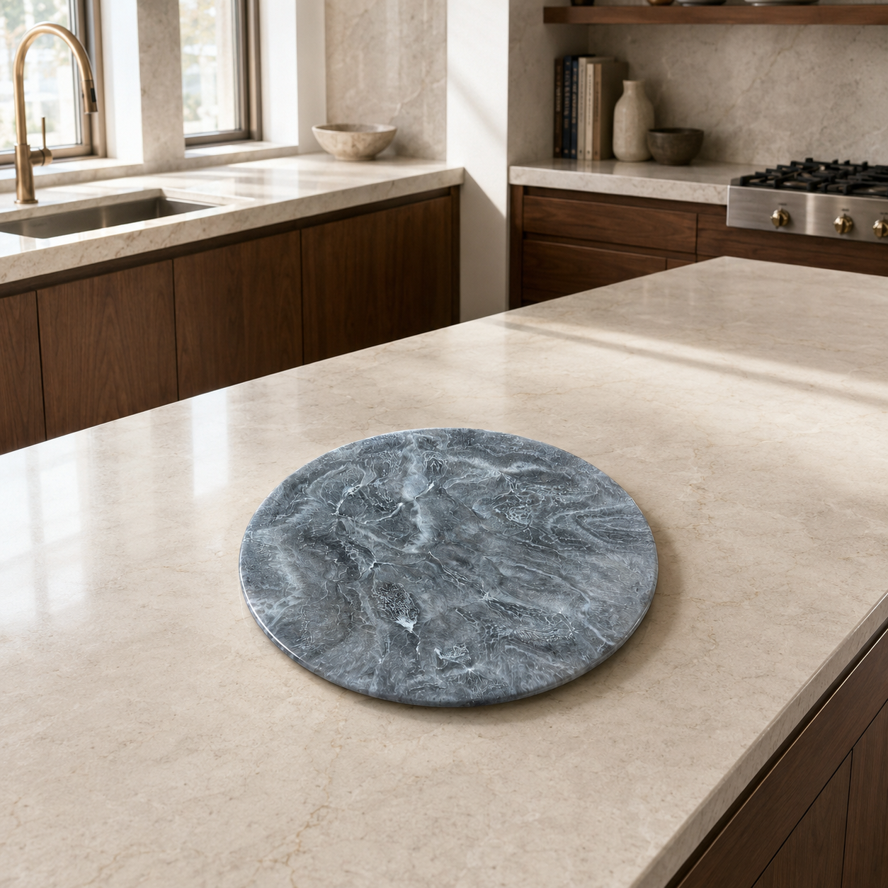 Silver and Grey Lazy Susan geode design epoxy resin, 5 sizes