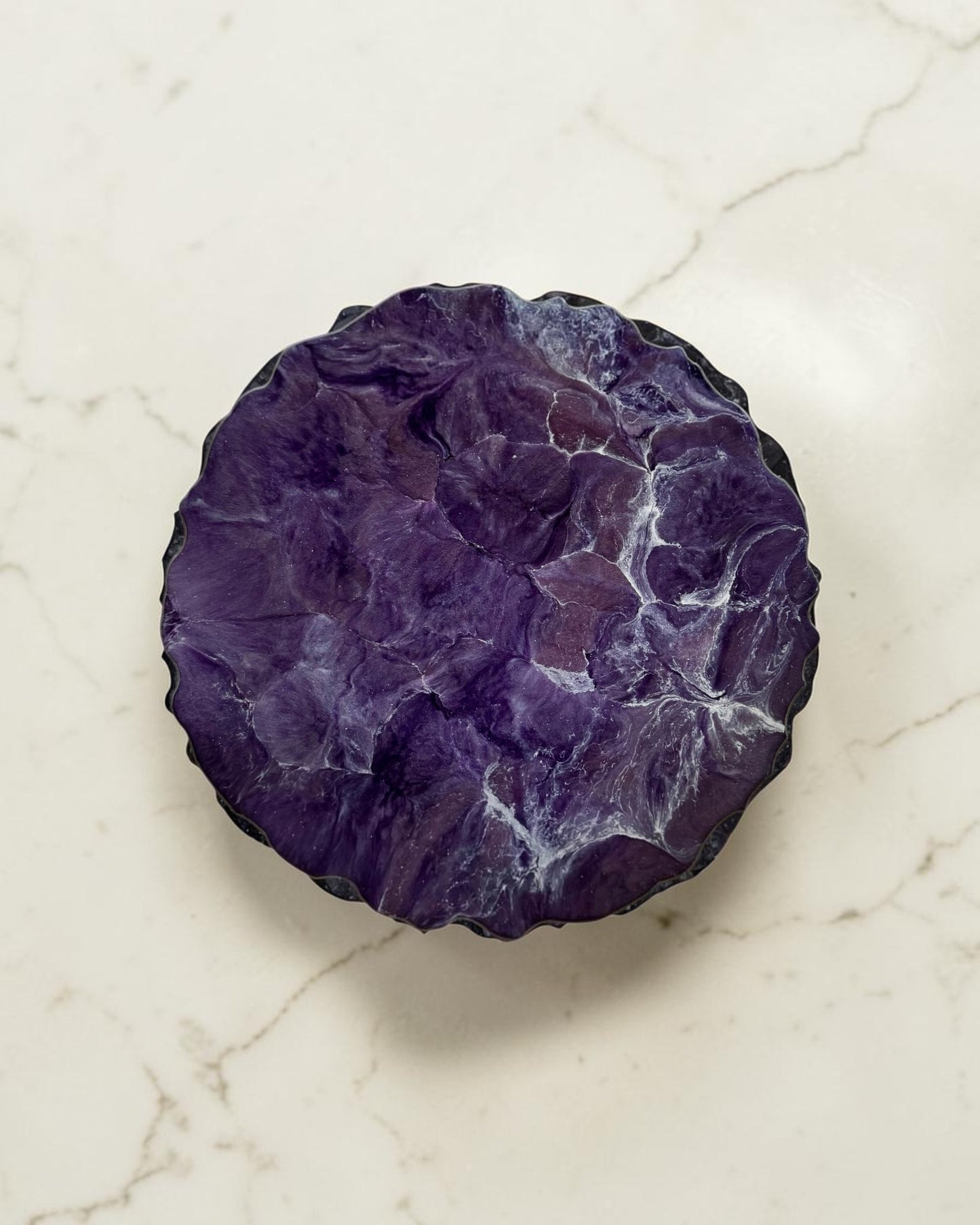 Purple Placemats geode design epoxy resin