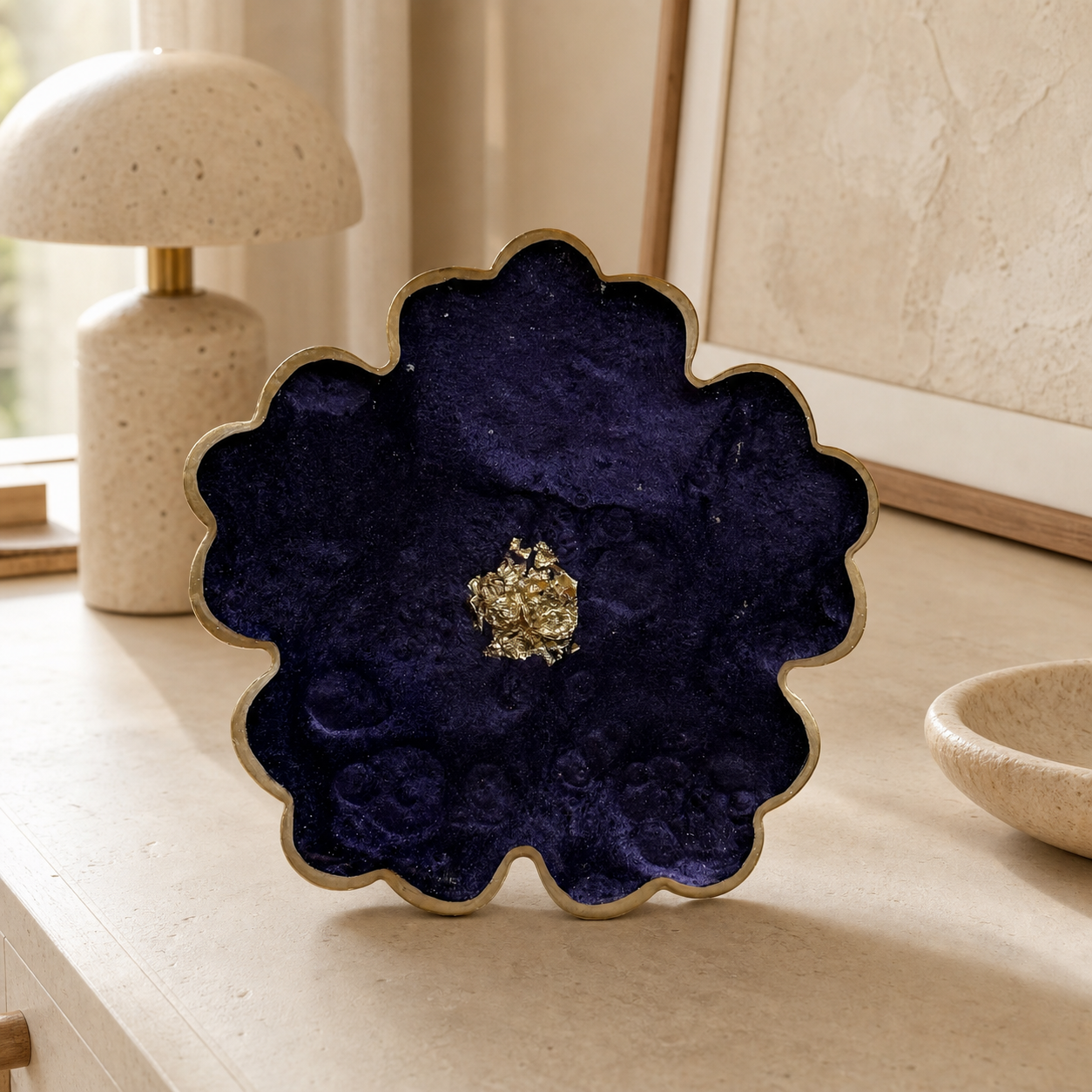 Purple or Pink Flower Coaster epoxy resin