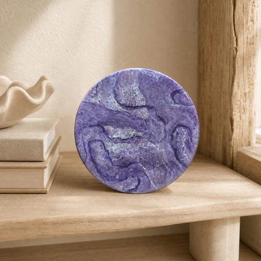 Purple Lazy Susan geode design epoxy resin, 5 sizes